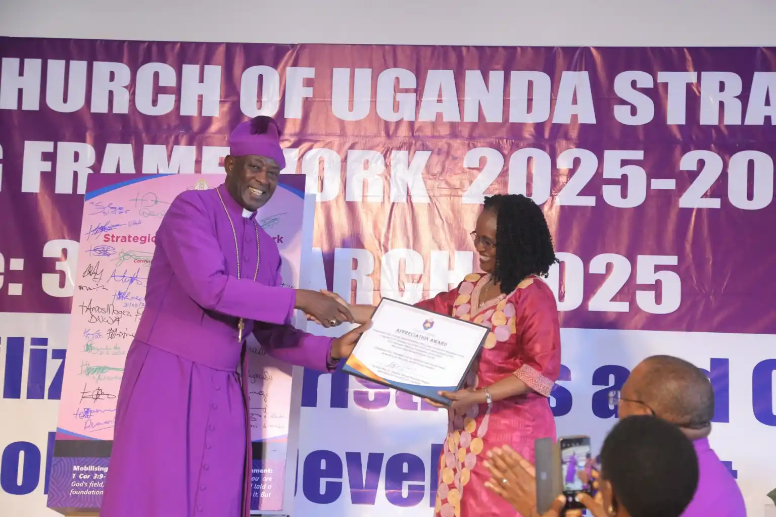 Recognition Award for developing COU Strategic Plan